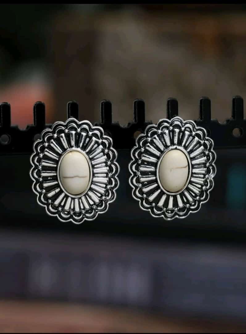 Emery Rose Textured Metal Earrings