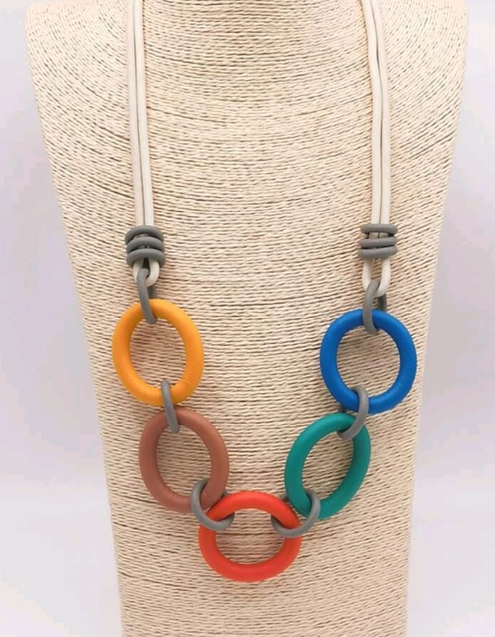 Round Decor Long Necklace