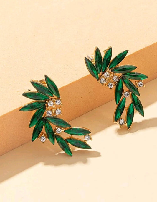 Rhinestone Décor Earring