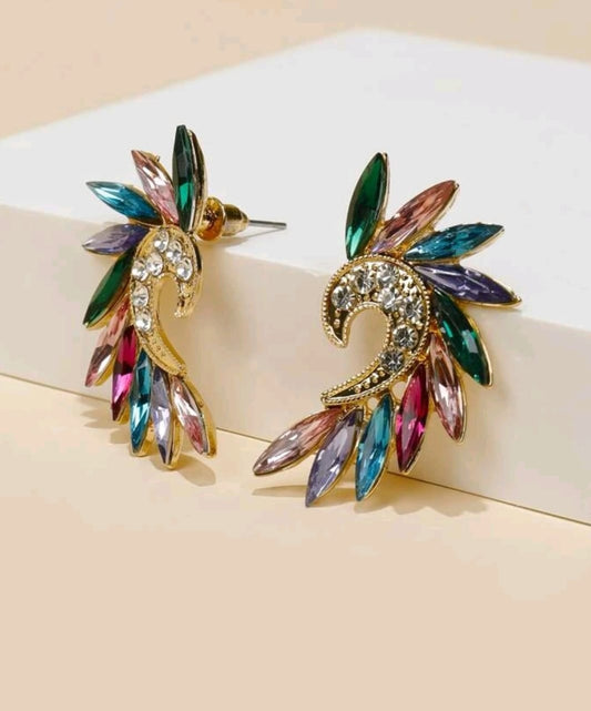 Rhinestone Decor Earring