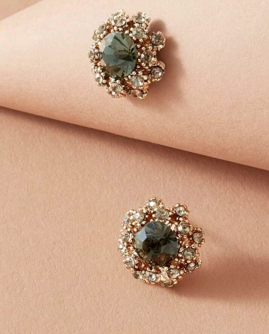 Gemstone Stud Earrings