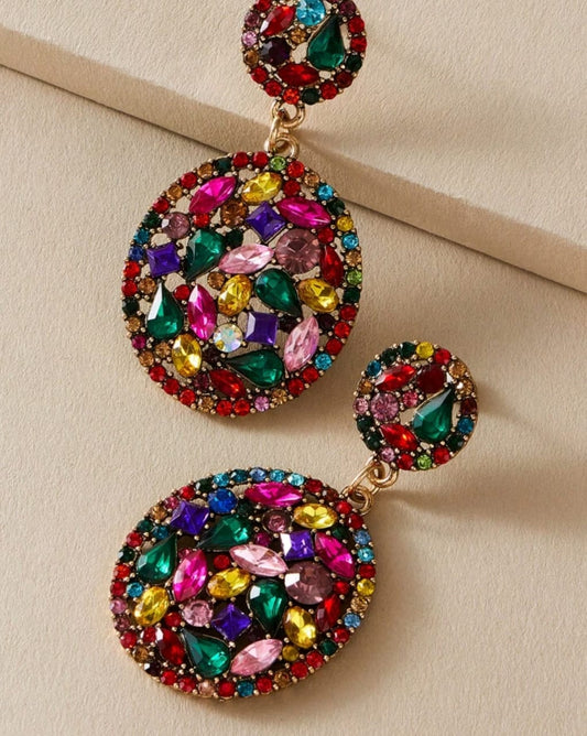 Rhinestone Waterdrop Earring