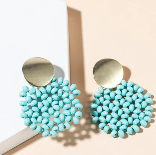 Bead Decor Drop Earring